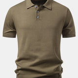 Basic Knit Polo & Knit Shorts Set