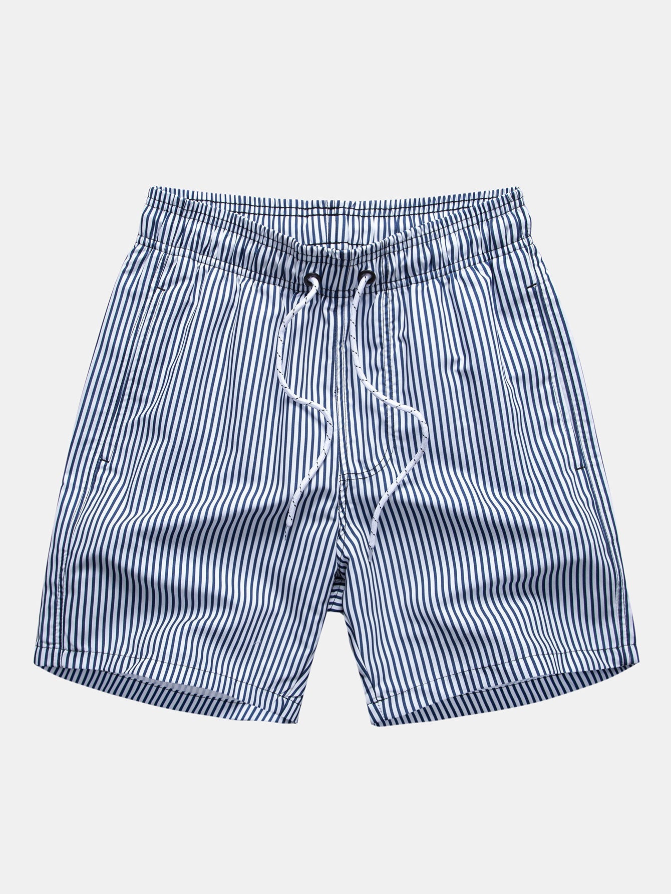 Turtle Print Shirt & Striped Swim Shorts Set