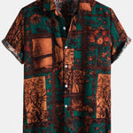 Vintage Floral Print Shirt