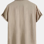 Cotton Blend Lapel Shirts #This Item Will Shrink After Washing, So We