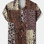 Patchwork Animal Print Shirt