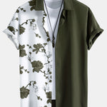 Floral Patchwork Print Button Up Shirt