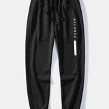 Balance Stripe Print Crew Neck Sweatshirt & Jogging Pants Set