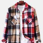 Contrast Panel Check Overshirt