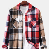 Contrast Panel Check Overshirt