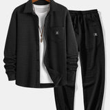 Waffle Shirt & Jogger Pants Set