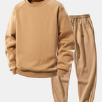 Basic Crew Neck Sweatshirt & Jogger Pants Set