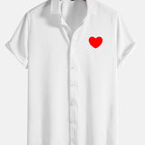 Red Heart Pattern Shirts