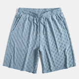 Checkerboard Terry Shirt & Shorts Set