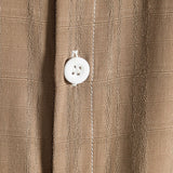 Textured Fabric Stand Collar Shirt