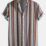 Ethnic Geometry Print Shirt