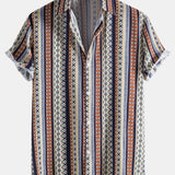 Ethnic Geometry Print Shirt