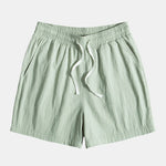 Textured Cotton Revere Shirt & 5" Shorts Set