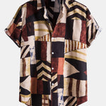 Geometry Print Retro Shirt