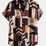 Geometry Print Retro Shirt