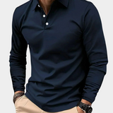 Adrian | Modern long-sleeved polo shirt