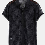 Floral Mesh Shirt