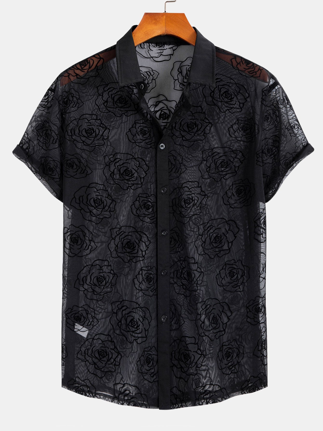 Floral Mesh Shirt