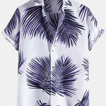 Tropical Leaves Print Shirts