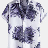 Tropical Leaves Print Shirts