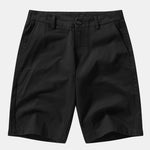 Wave Jacquard Knit V Neck Polo Shirt & Cotton Chino Shorts Set