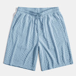 Animal Texture Terry Cuban Shirt & Shorts Set