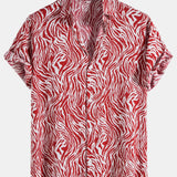 Animal Texture Cotton Shirts