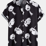 Hand Drawn Floral Print Shirt