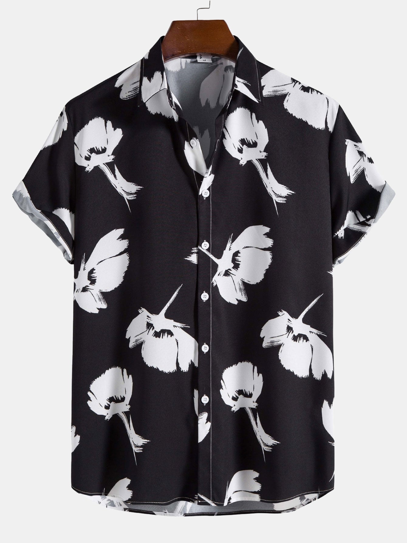 Hand Drawn Floral Print Shirt