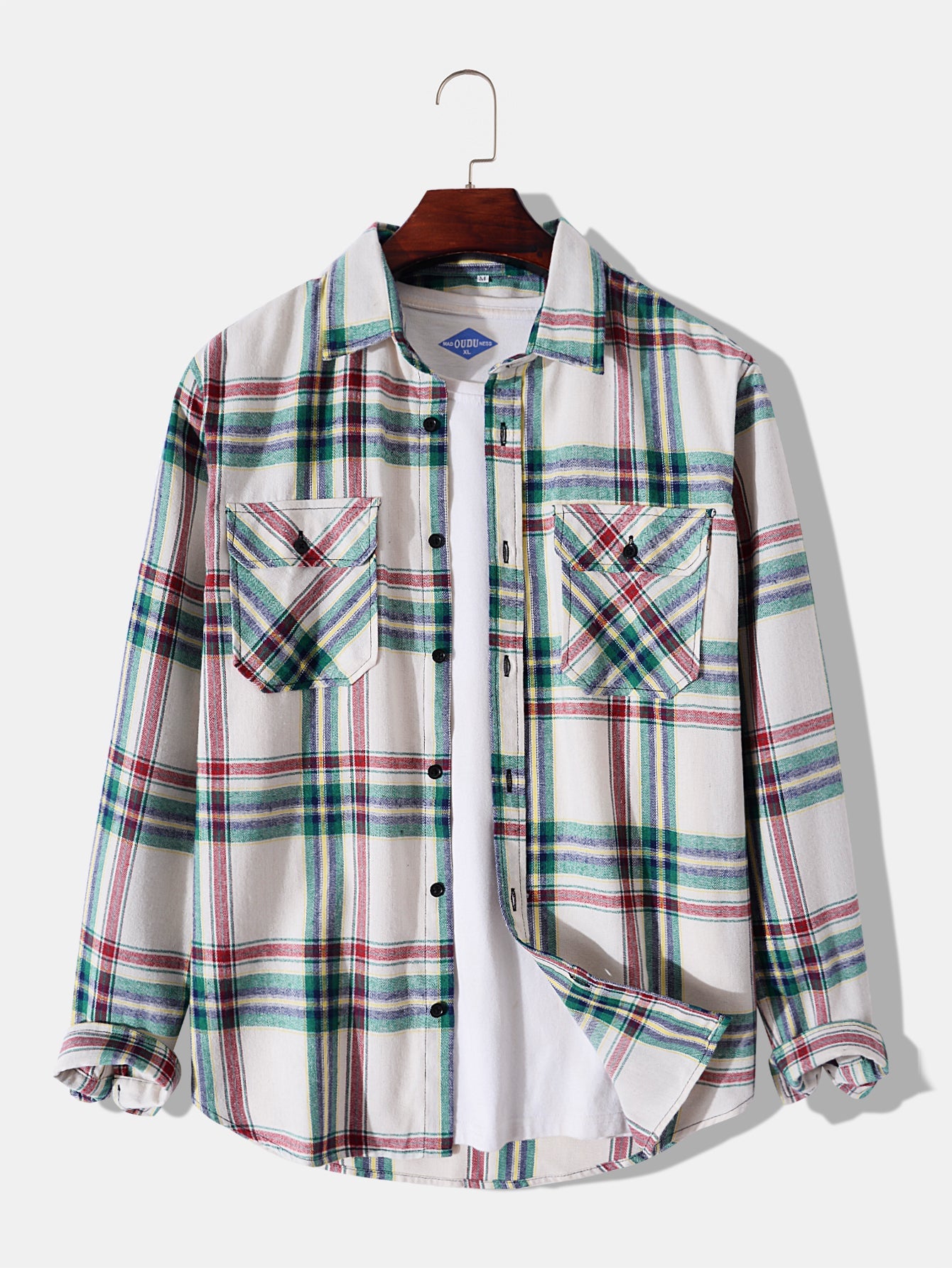 Plaid Button Through Shirt with Pockets