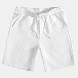 Stripe Jacquard Shirt & Shorts Set