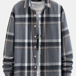 Long Sleeved Plaid Button Up Shirt