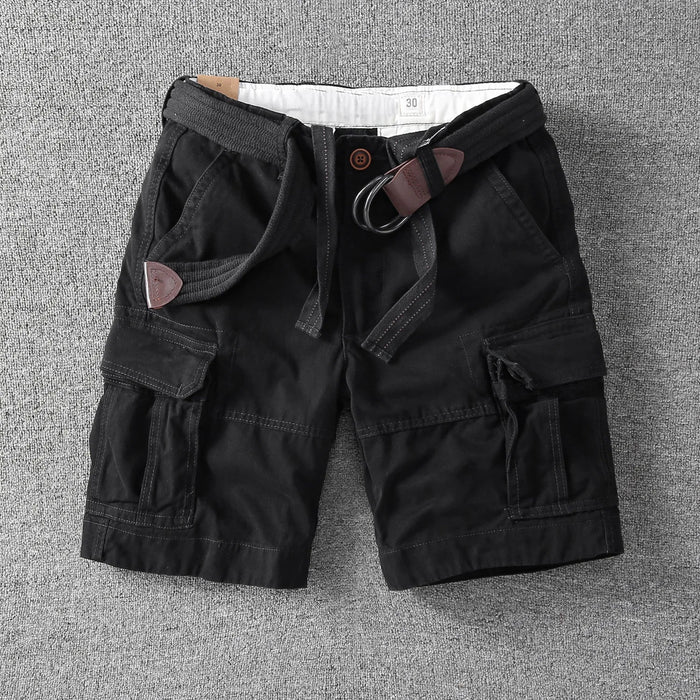 COTTON CARGO SHORTS FOR MEN