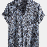 Paisley Print Button Up Shirt