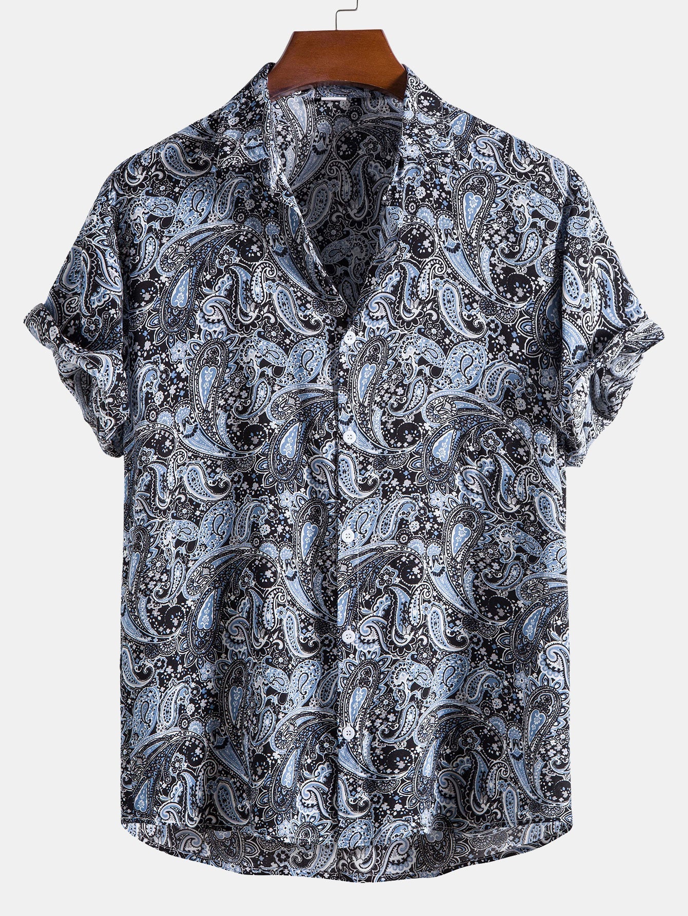 Paisley Print Button Up Shirt