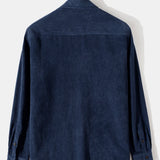 Long Sleeved Corduroy Button Up Shirt with Pockets