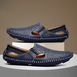 PERFORATED LEATHER SANDALS FOR MEN
