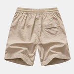 Striped Cuban Collar Shirt & Swim Shorts Set