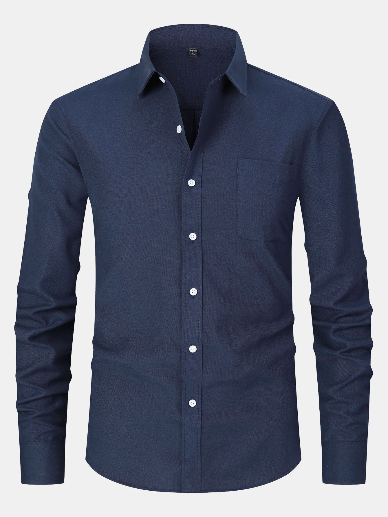 Long Sleeve Pocket Button Up Oxford Shirt