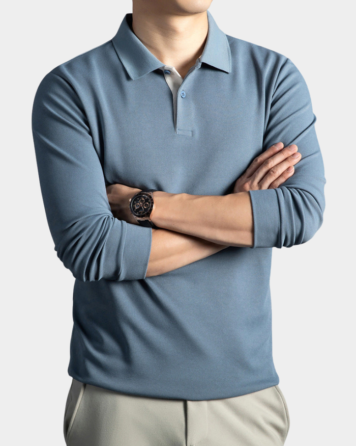Leon | Premium Long Sleeve Polo Shirt