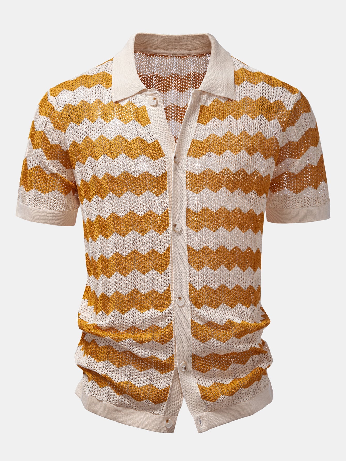 Wave Crochet Shirt