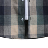 Contrast Hoodie Plaid Shirt