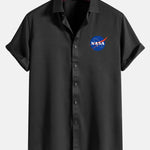 Space Pattern Logo Shirts