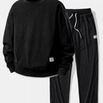 2 in 1 Crew Neck Stretch Corduroy Sweatshirt & Corduroy Pants Set