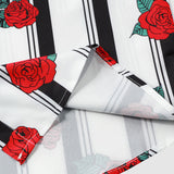 Rose Striped Print Shirt
