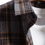 Plaid Patched Pocket Long Sleeve Shirt