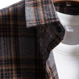 Plaid Patched Pocket Long Sleeve Shirt