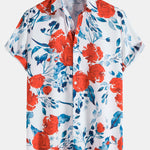 Floral Print Resort Button Up Shirt