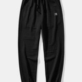 Short Sleeve Waffle Shirt & Drawstring Waffle Jogger Pants Set