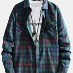 Plaid Shirt with Pockets